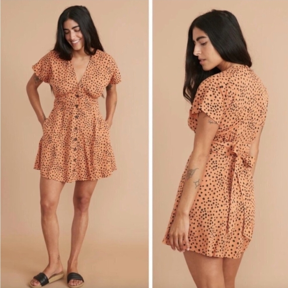 Marine layer Camila dress in cheetah - Picture 1 of 5